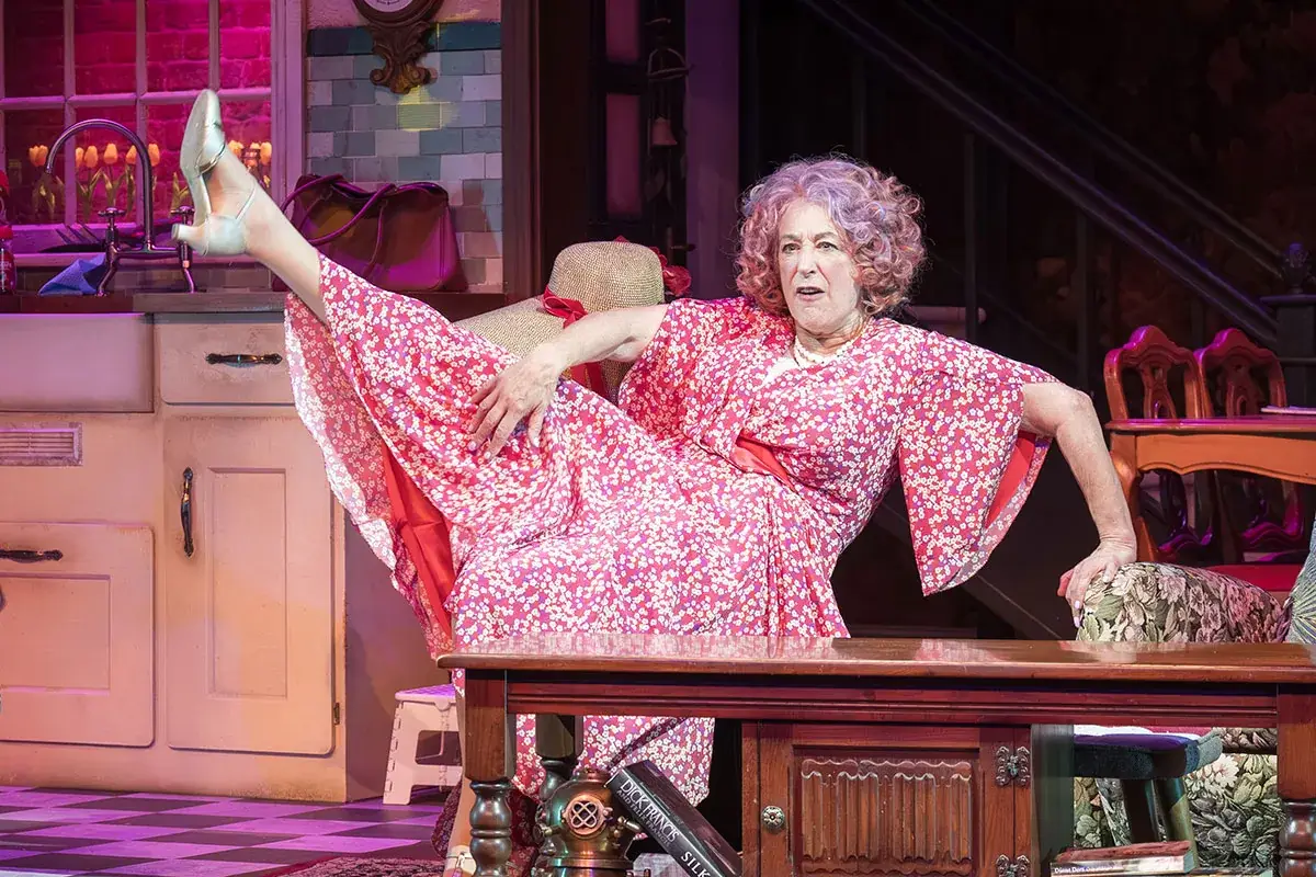Dame Maureen Lipman as Allegra at the Harold Pinter Theatre