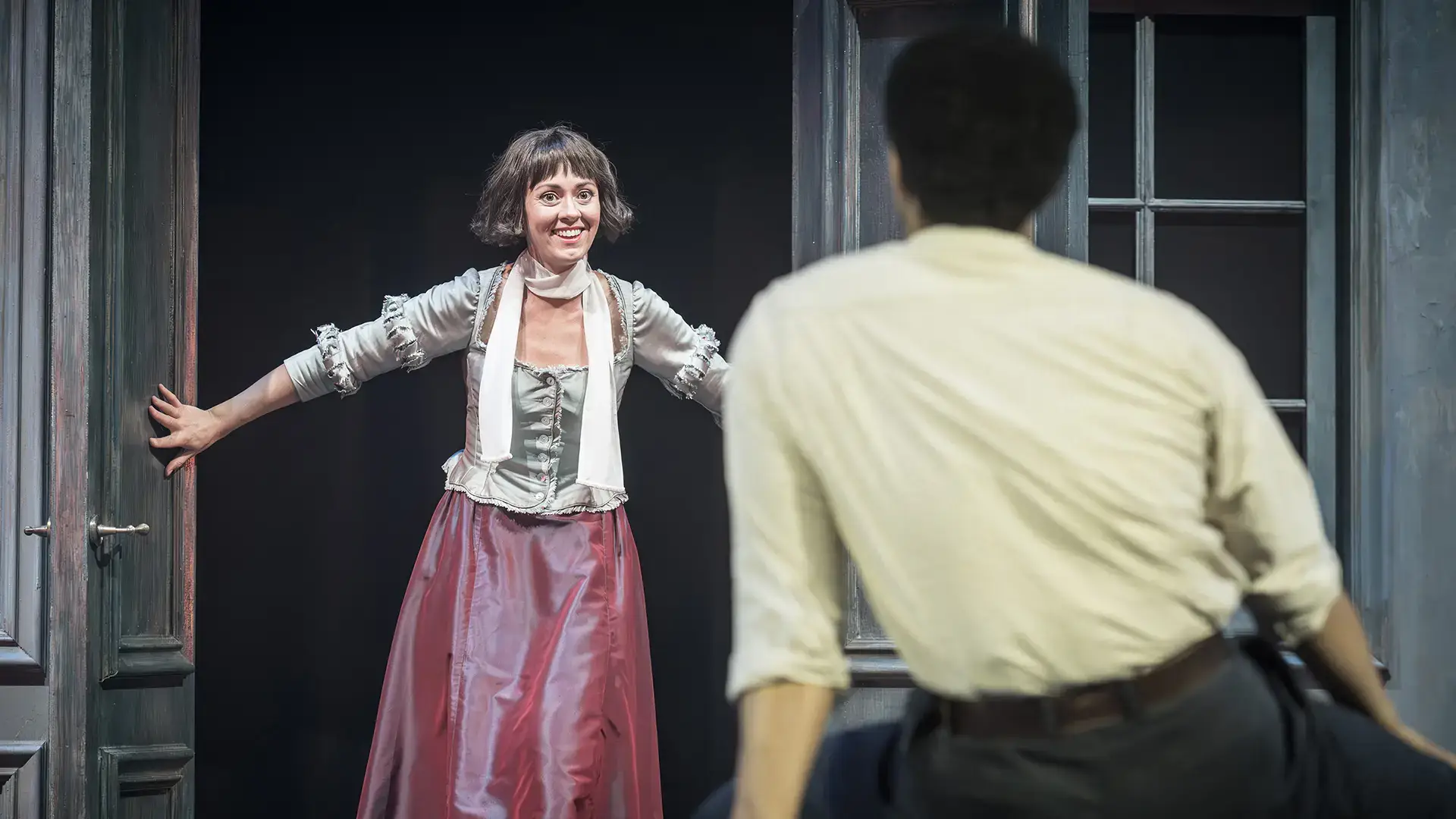 Susannah Fielding as Roxane in Cyrano de Bergerac at the Noël Coward Theatre - photography by Marc Brenner