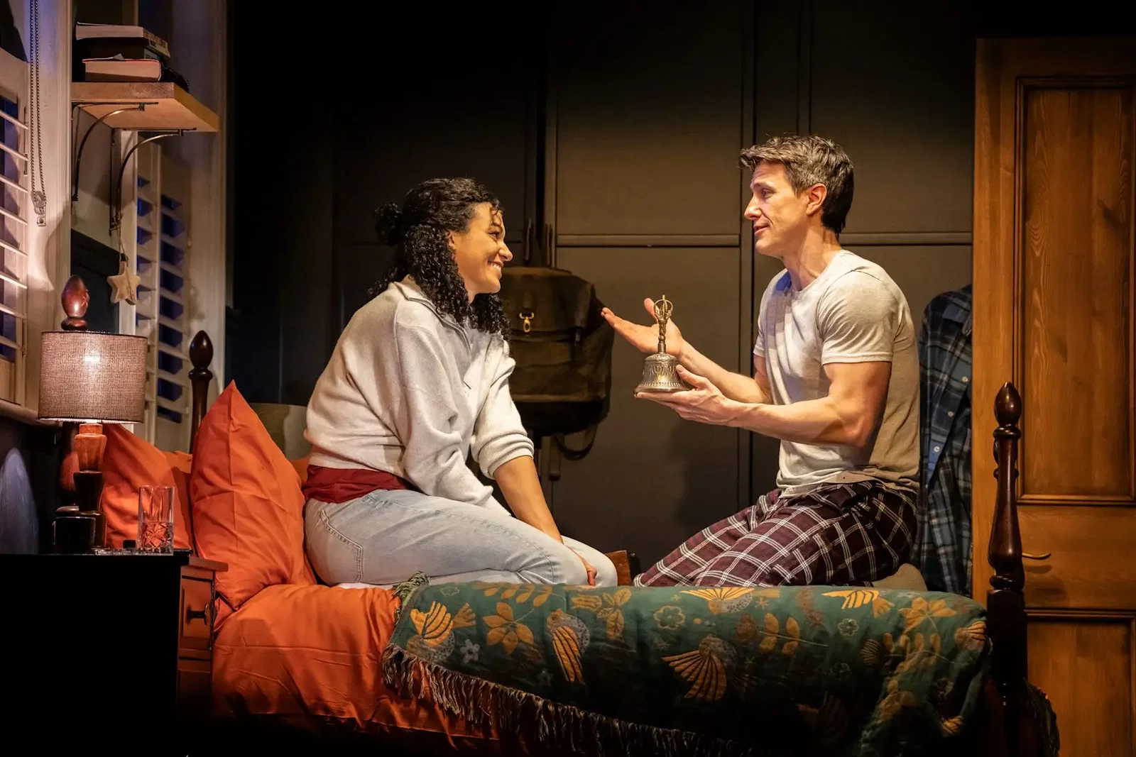 A scene from Paranormal Activity at the Ambassadors Theatre