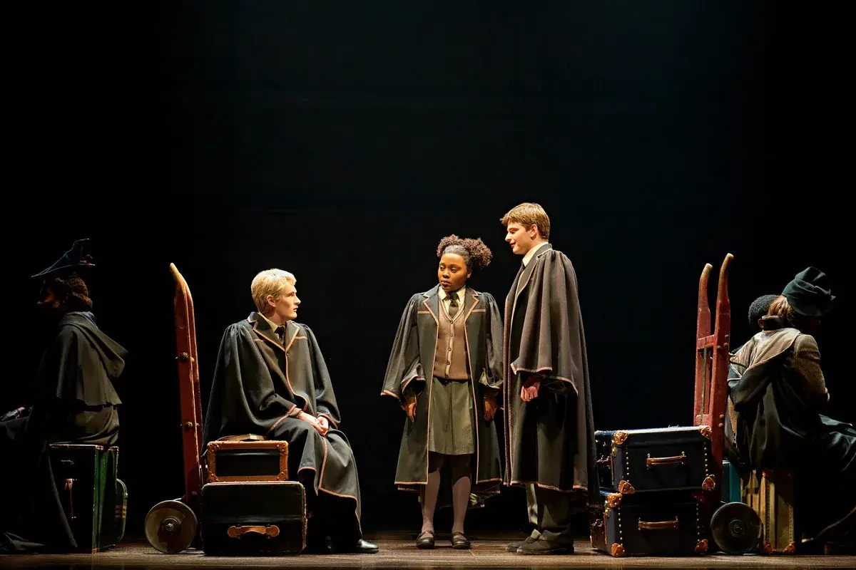 Scorpius, Rose and Albus on the Hogwarts Express