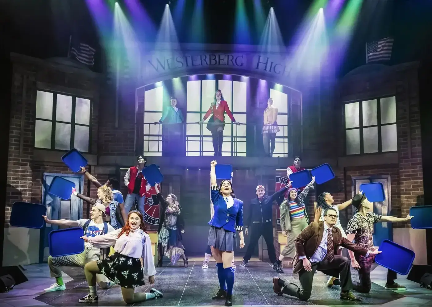 The cast of Heathers The Musical at The Arts at Marble Arch - photography by Pamela Raith