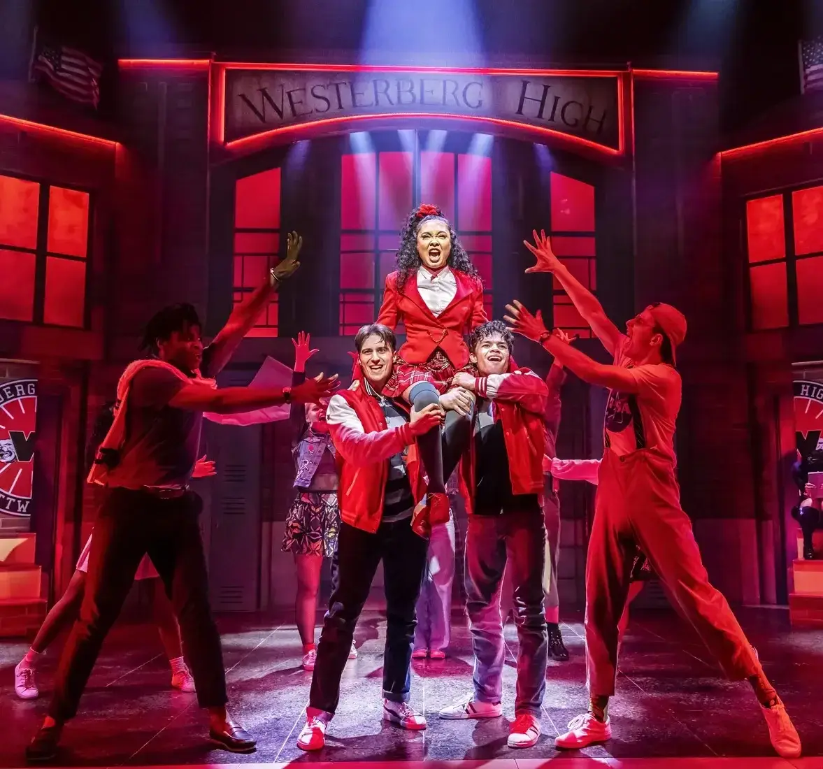 The company of Heathers The Musical at The Arts at Marble Arch - photography by Pamela Raith