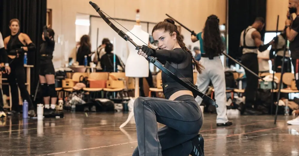 A scene from The Hunger Games On Stage at the Troubadour Canary Wharf Theatre
