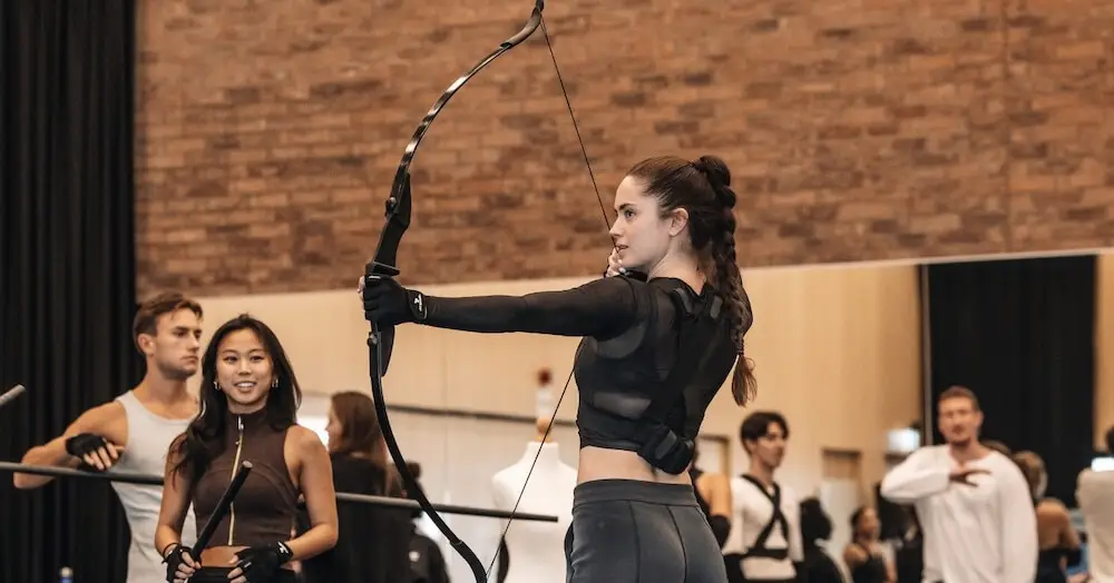 A scene from The Hunger Games On Stage at the Troubadour Canary Wharf Theatre