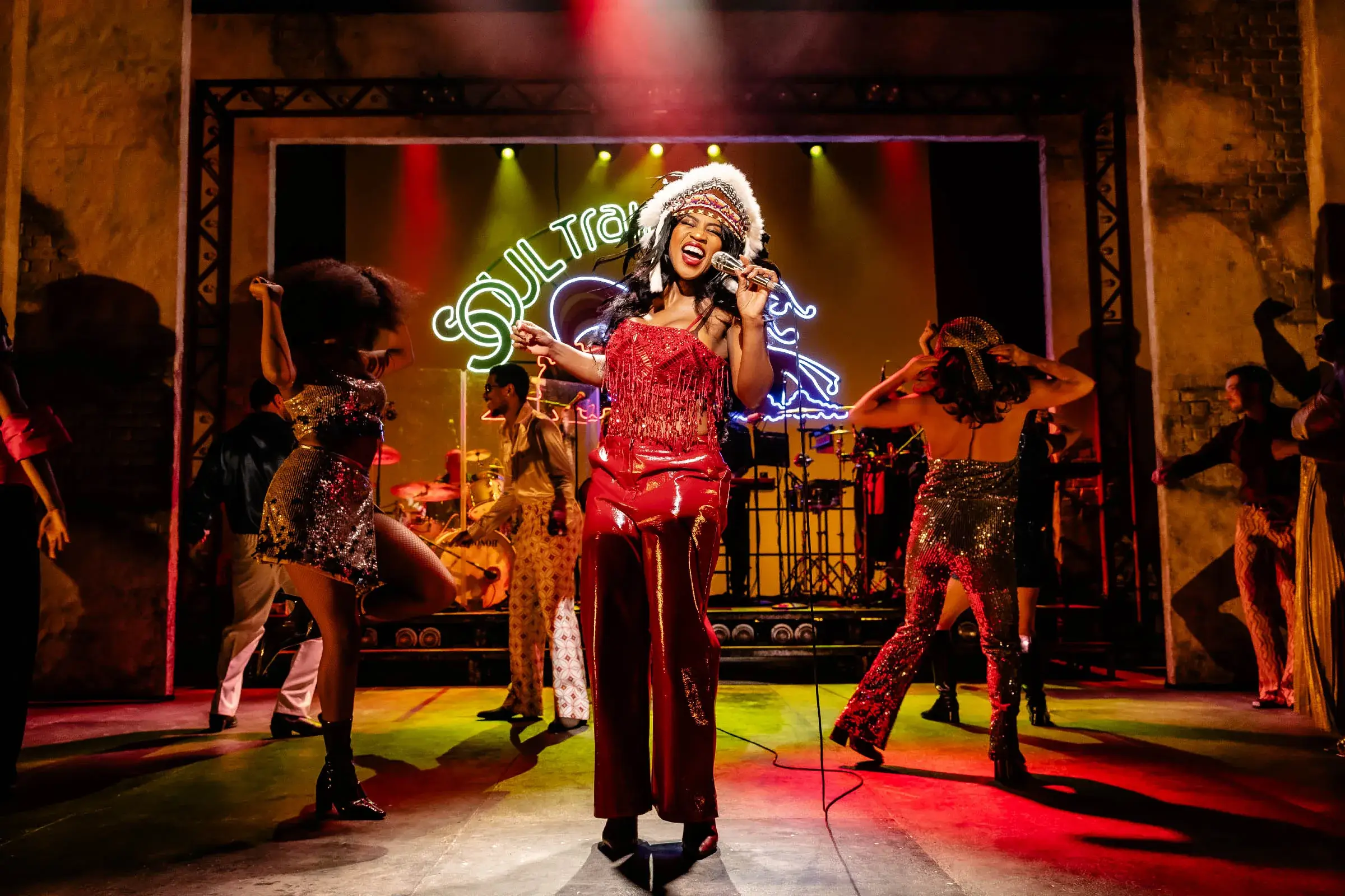 A scene from I'm Every Woman – The Chaka Khan Musical at the Troubadour Wembley Park Theatre