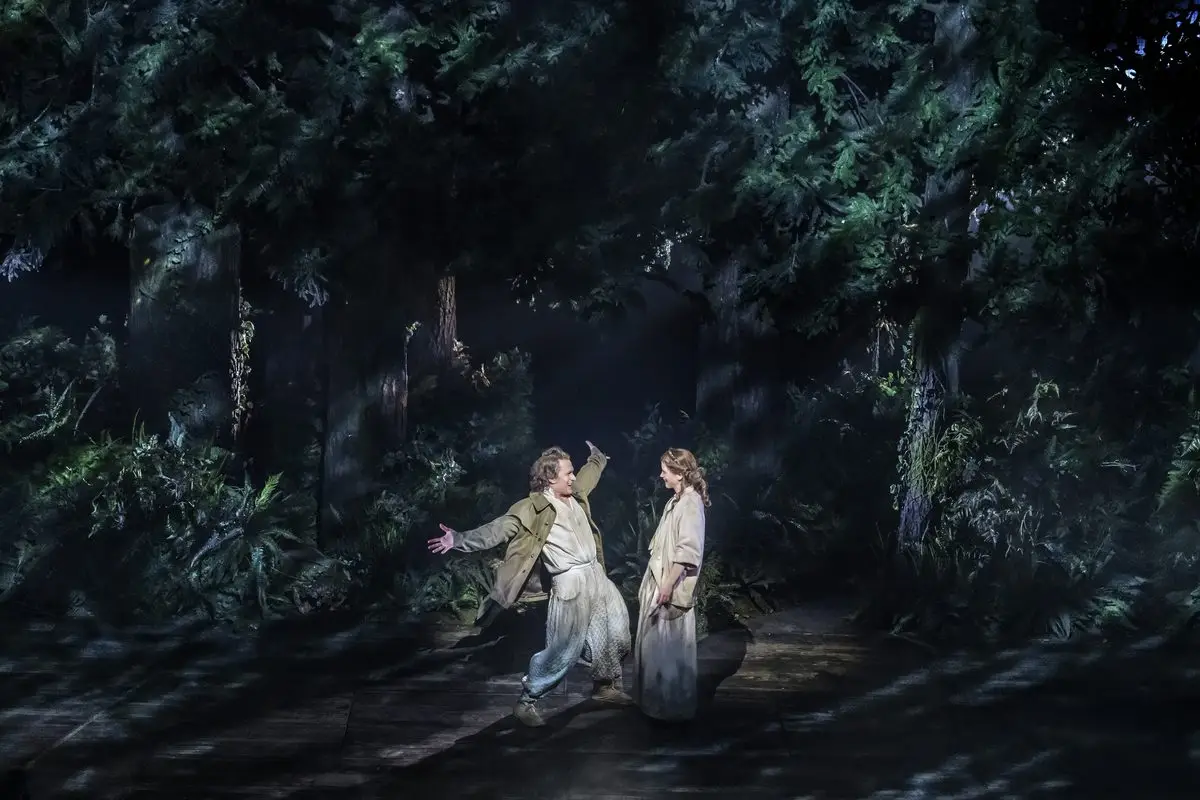 The Baker and the Baker's Wife in the forest