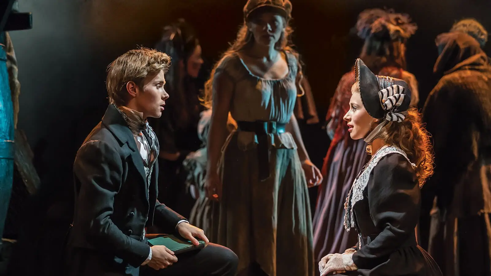 The company of Les Misérables at the barricade