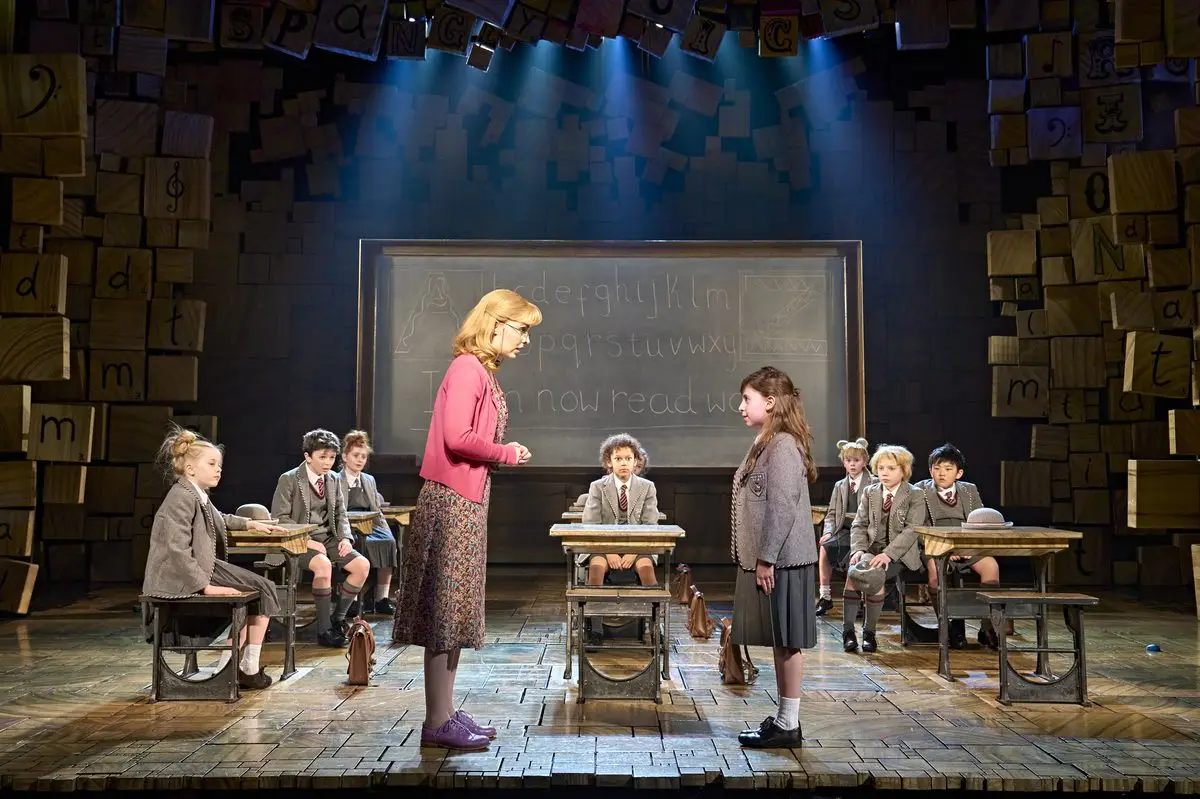 Miss Honey and Matilda in the classroom