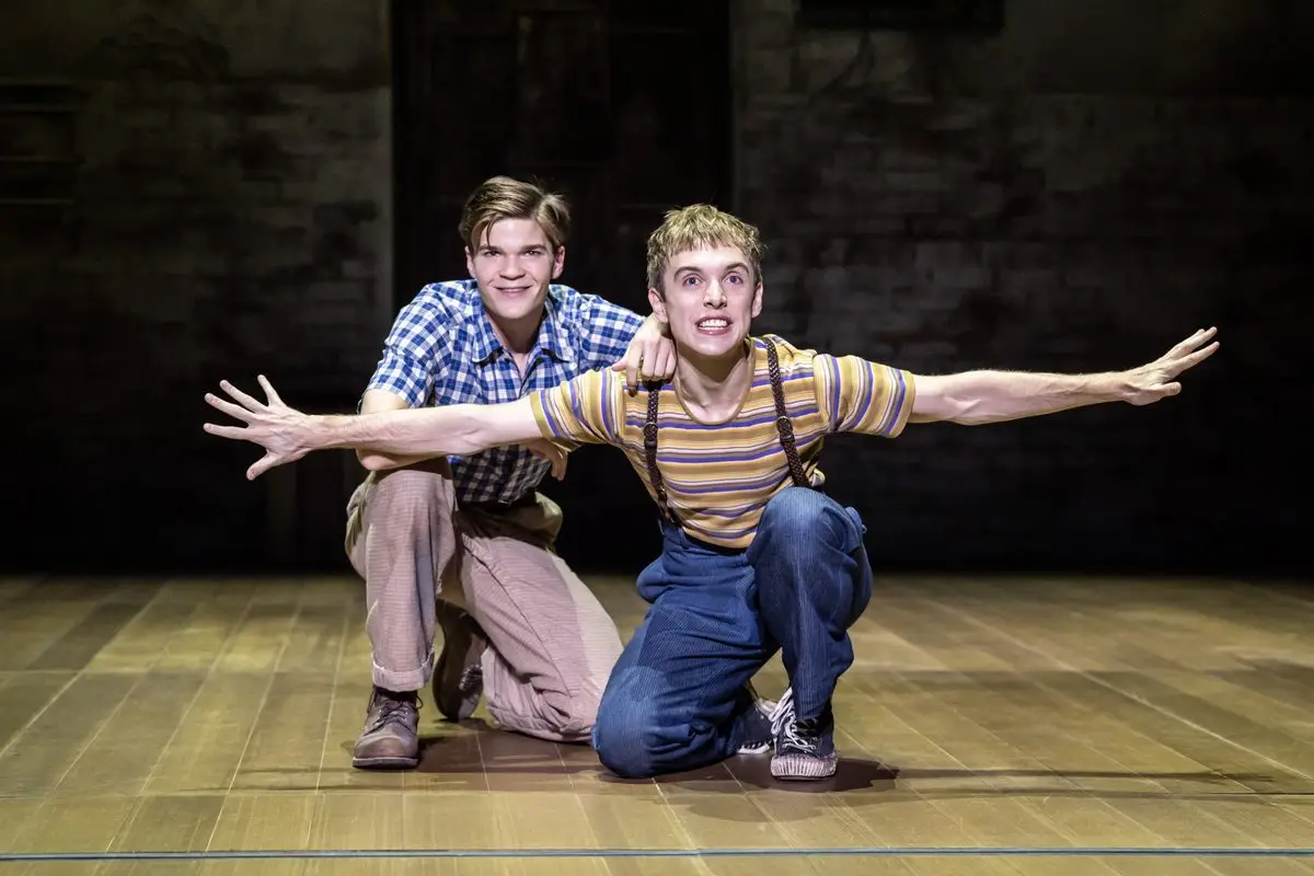 Jem Finch and Dill Harris in To Kill a Mockingbird at Wyndham's Theatre, London