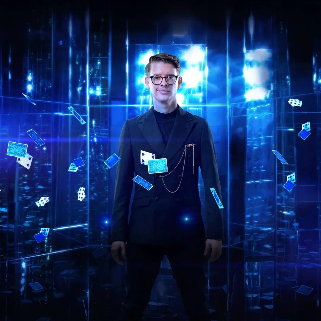 Matthew Pomeroy, one of The Horsemen in Now You See Me Live at the London Coliseum