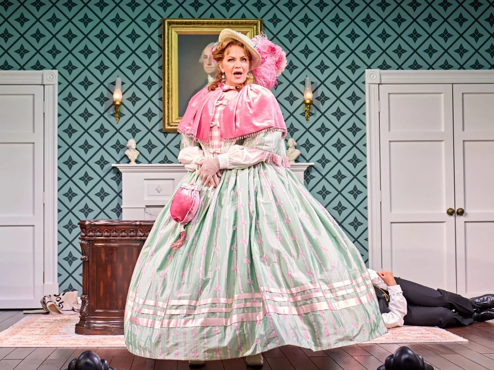 Mary Todd Lincoln in Oh, Mary! at the Trafalgar Theatre, London