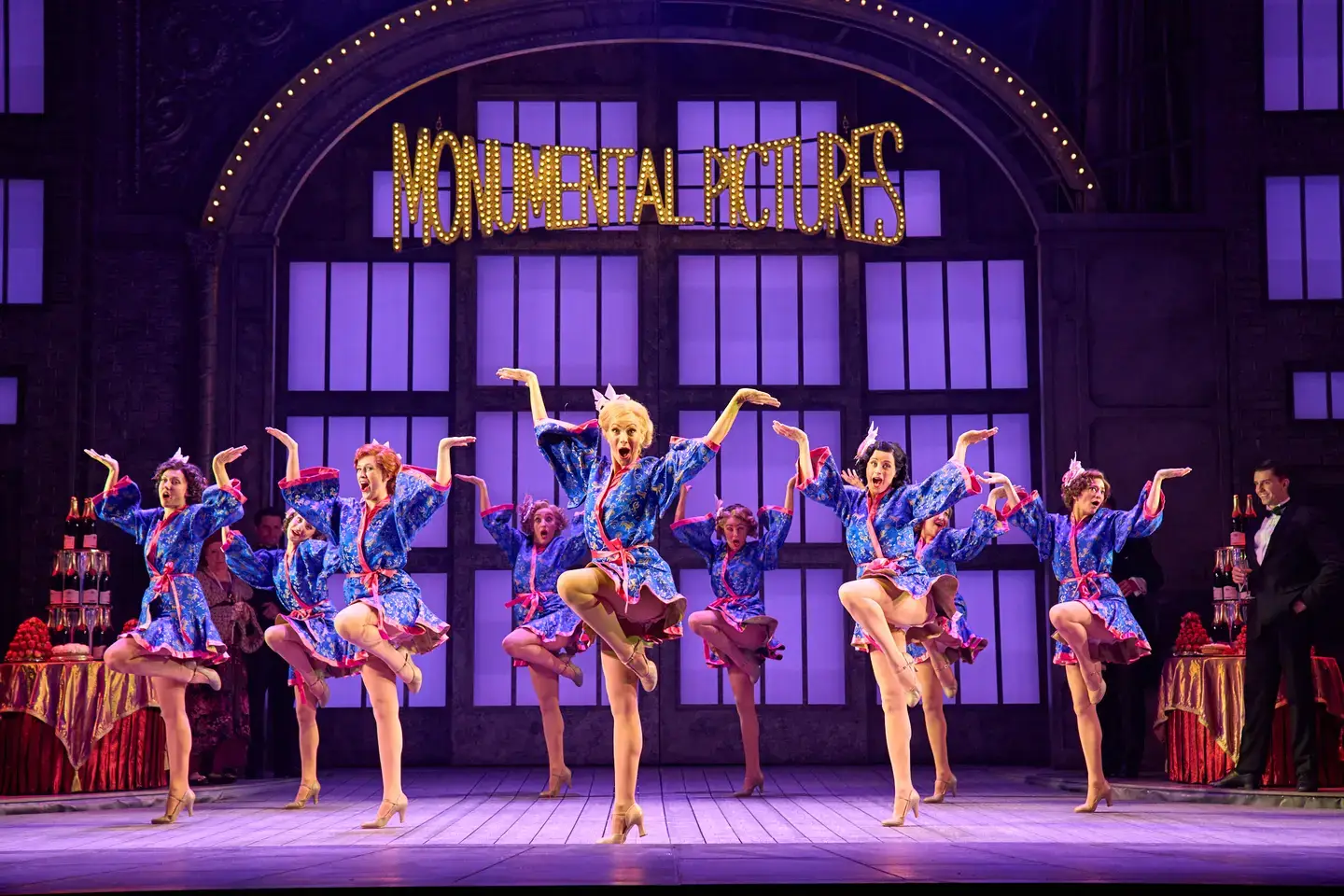 The company in the Beautiful Girl number