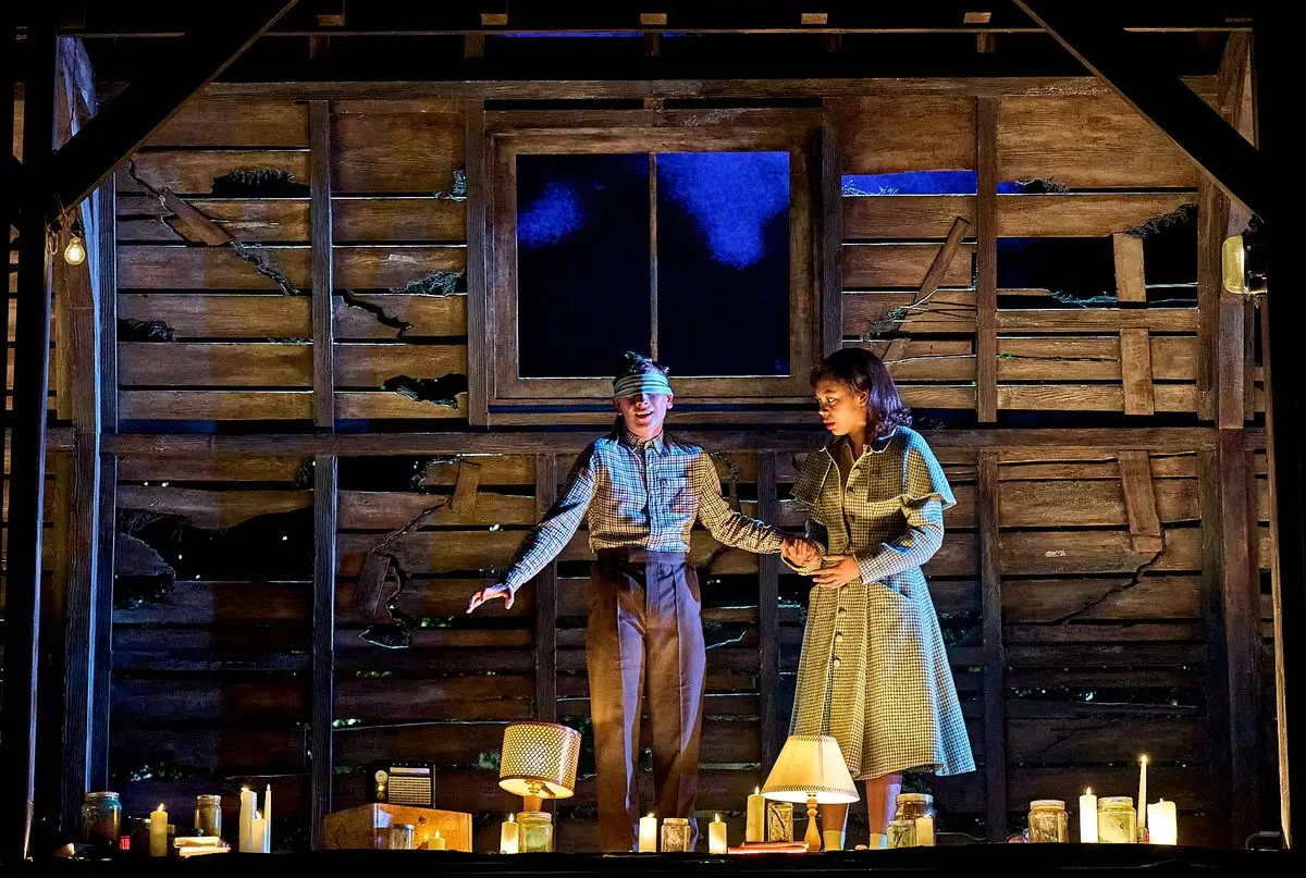 The cabin scene