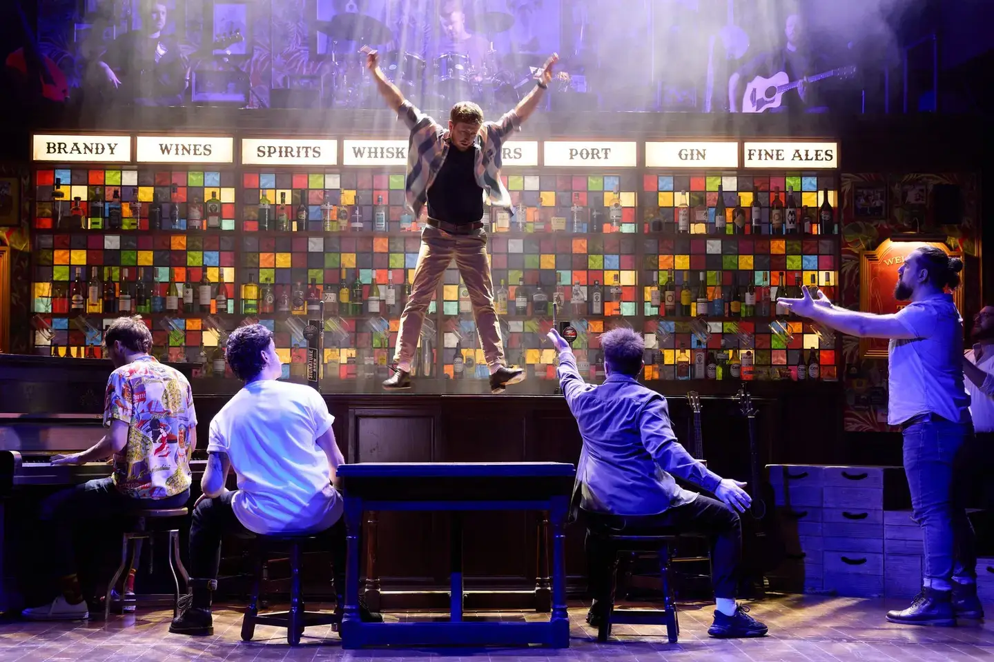 Leaping off the bar top