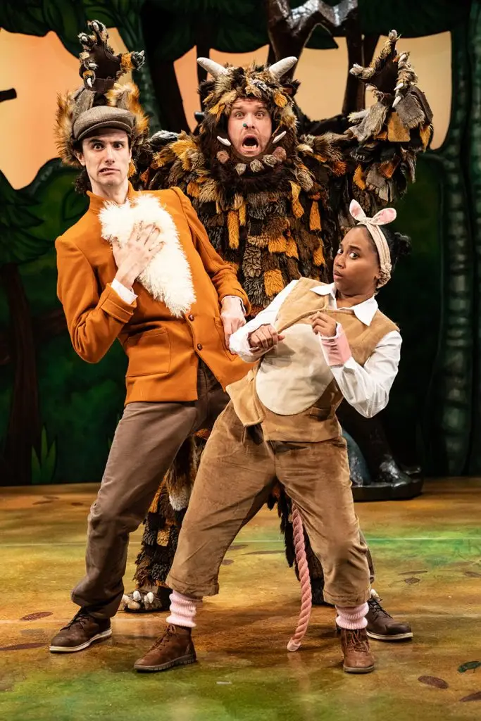 The cast of The Gruffalo by Tall Stories at the Lyric Theatre