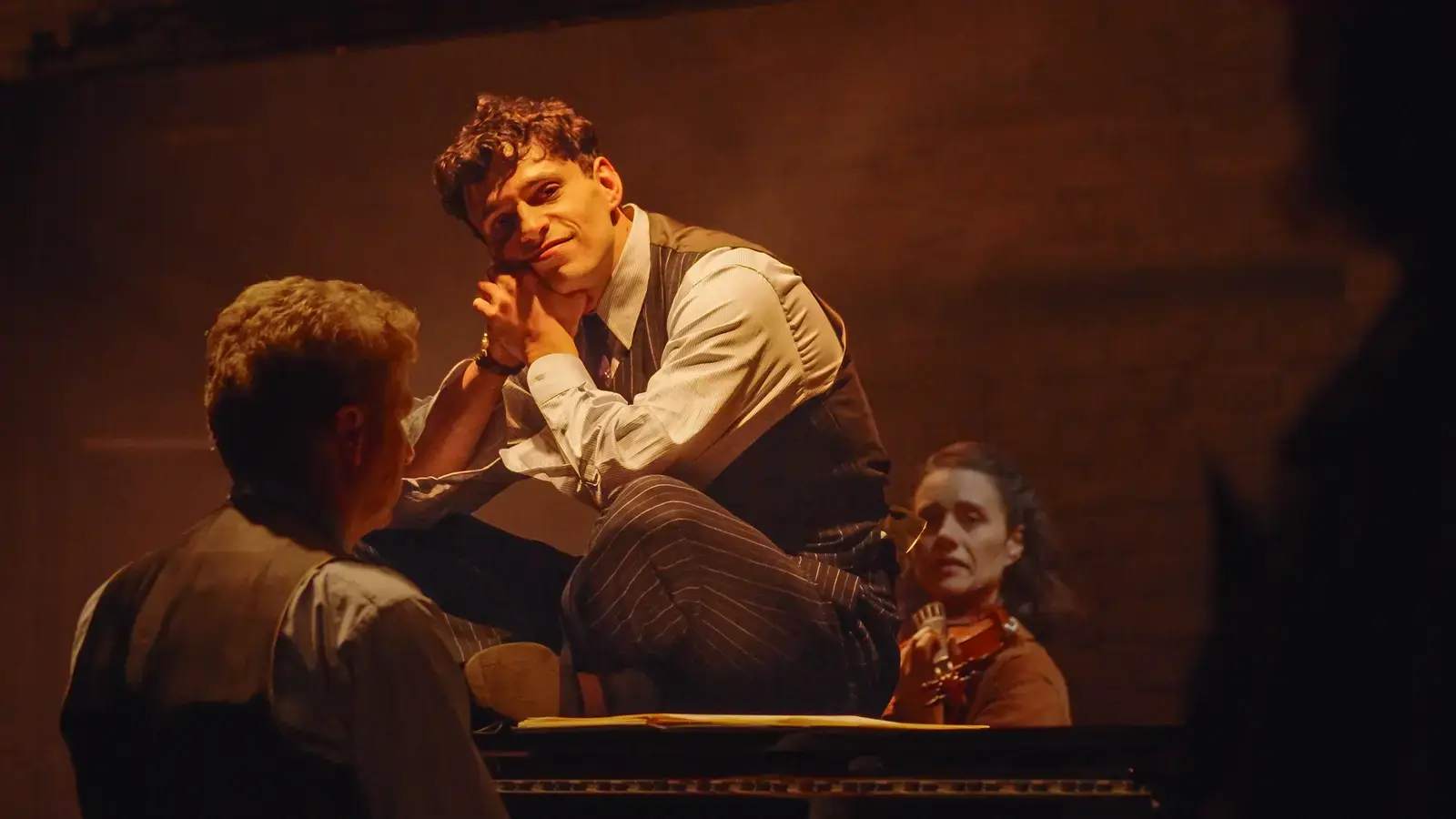 An intimate moment at the piano
